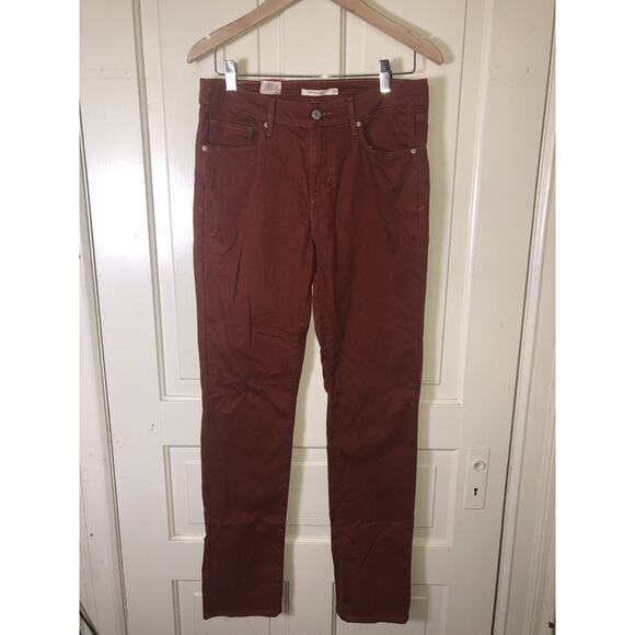 Levi’s Mid Rise Skinny Jeans Rust W29 L32 NWT - Picture 1 of 11